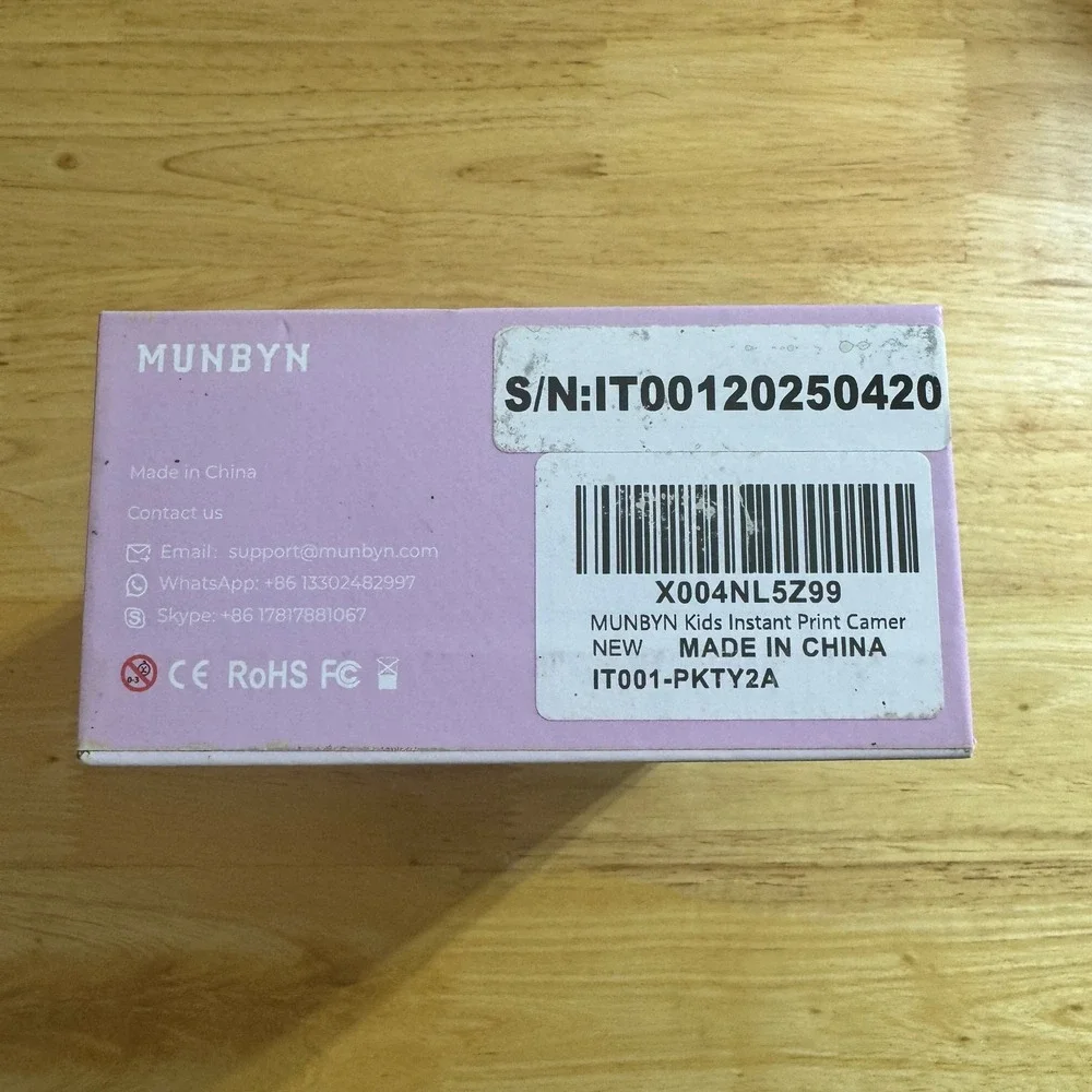 MUNBYN Kids‎ Instant Print Camera Unicorn Thermal Printing, DIY Tools, Ages 3+